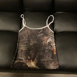 YoungLa Women’s Tank W4301 - CAMO MESH CAMI Size Small